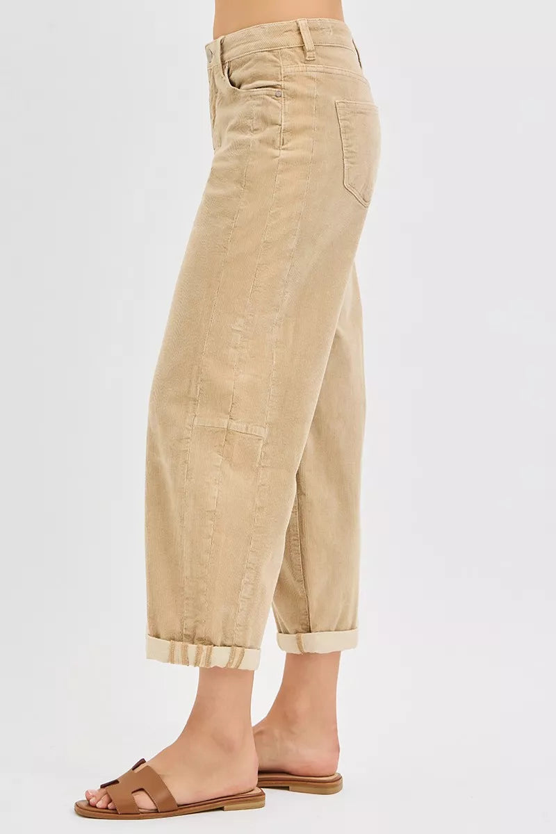 Corduroy Barrel Jeans by Risen