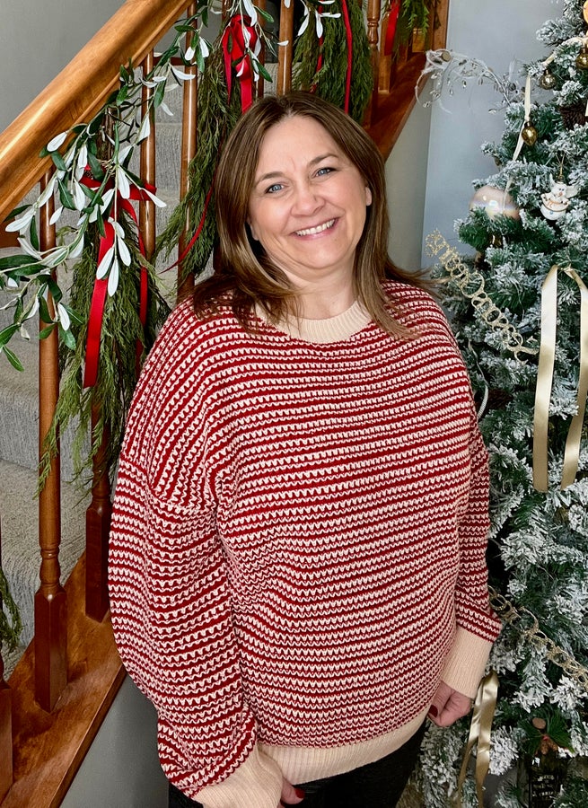 Peppermint Twist Sweater