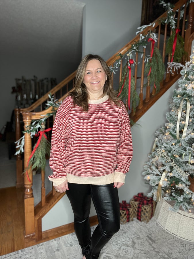 Peppermint Twist Sweater