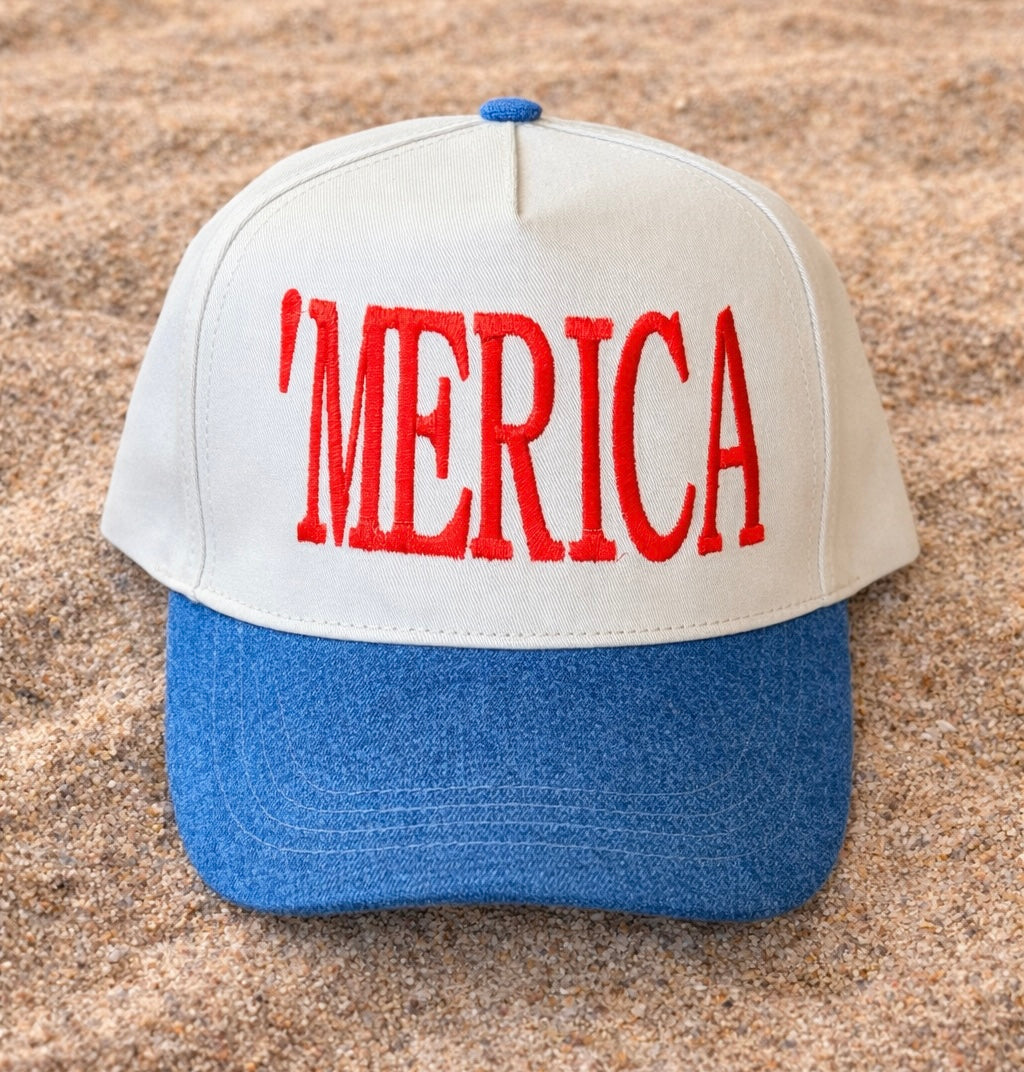 ‘Merica Denim Baseball Hat