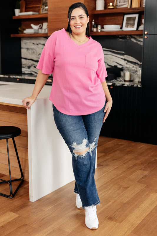 Back Together V-Neck Short Sleeve Top