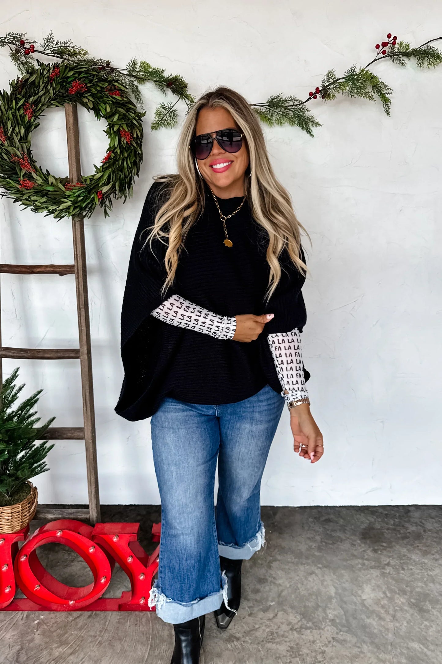 PREORDER: Holiday Meg Pullover Poncho