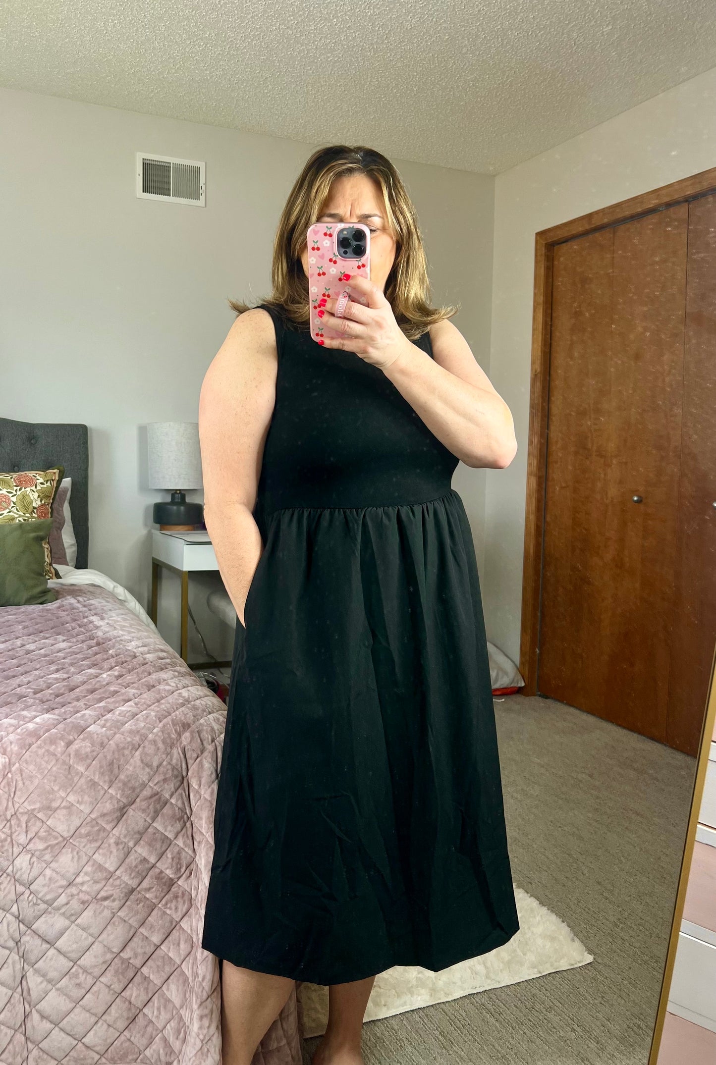 City Light Sleeveless Midi-Dress