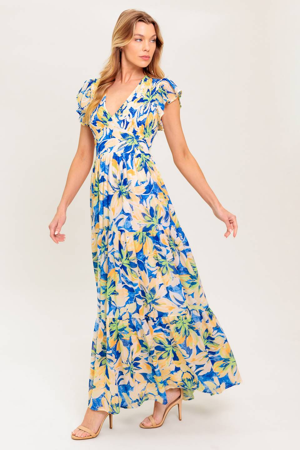 Echos Of You Floral Maxi Dress