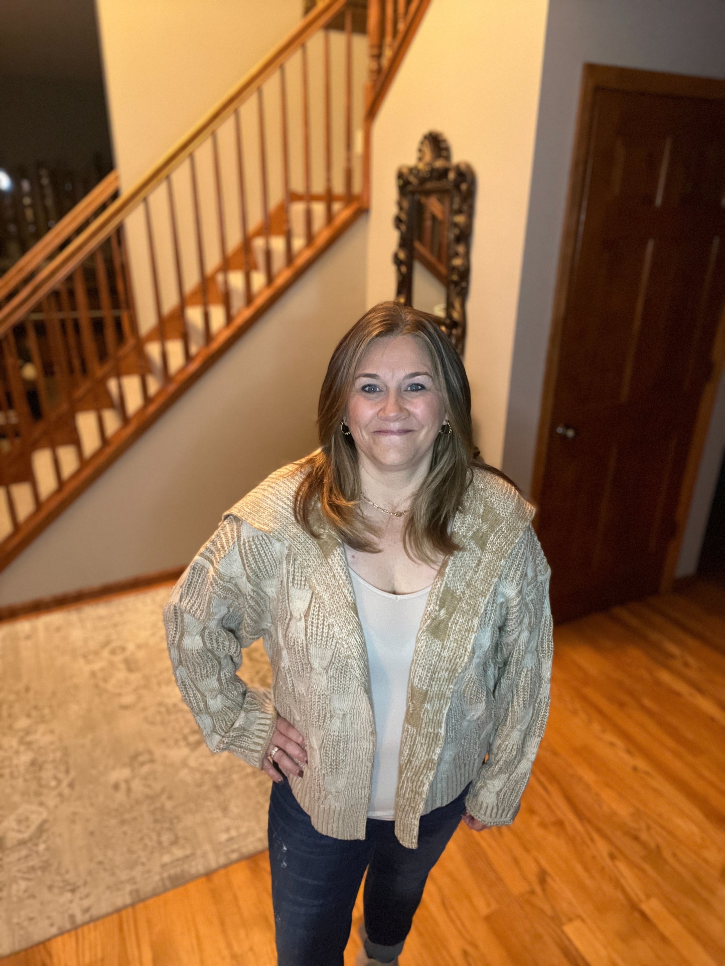 Look Out World Open Front Cardigan