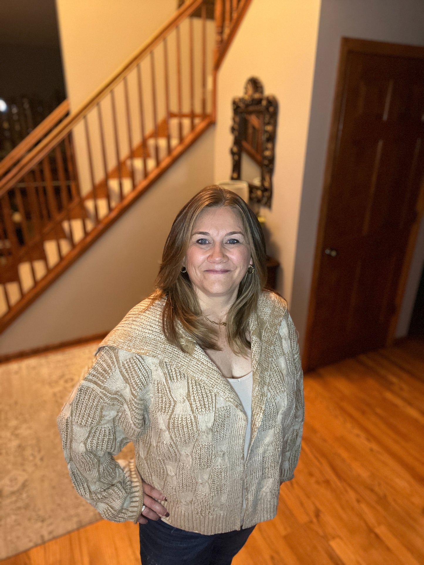 Look Out World Open Front Cardigan