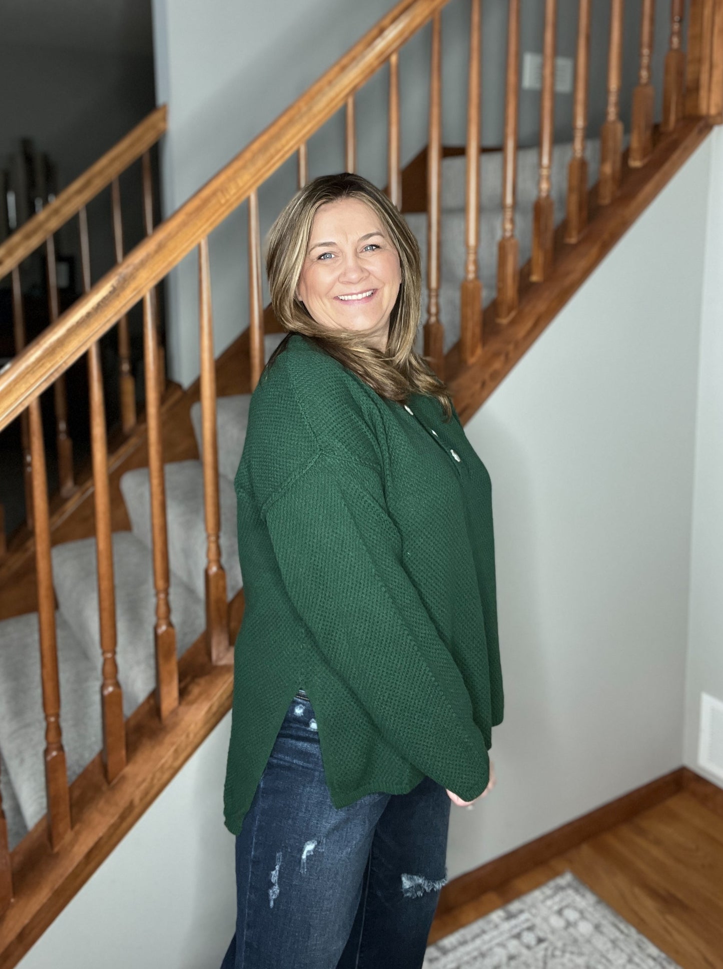 Good Afternoon Henley Sweater