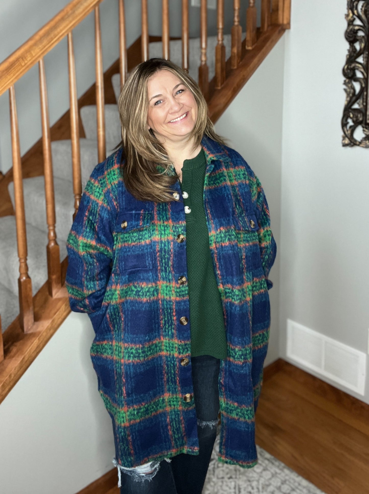 No Tears Plaid Coat
