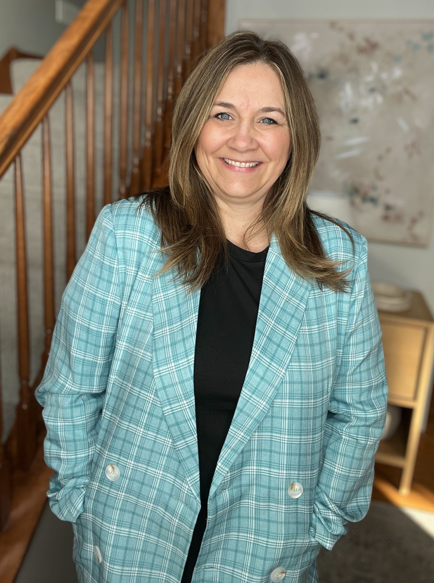 Fetch My Briefcase Plaid Blazer