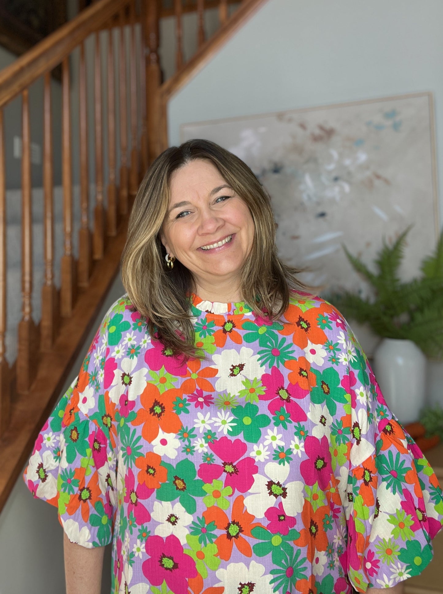 No Garden, No Problem Bubble Sleeve Dress