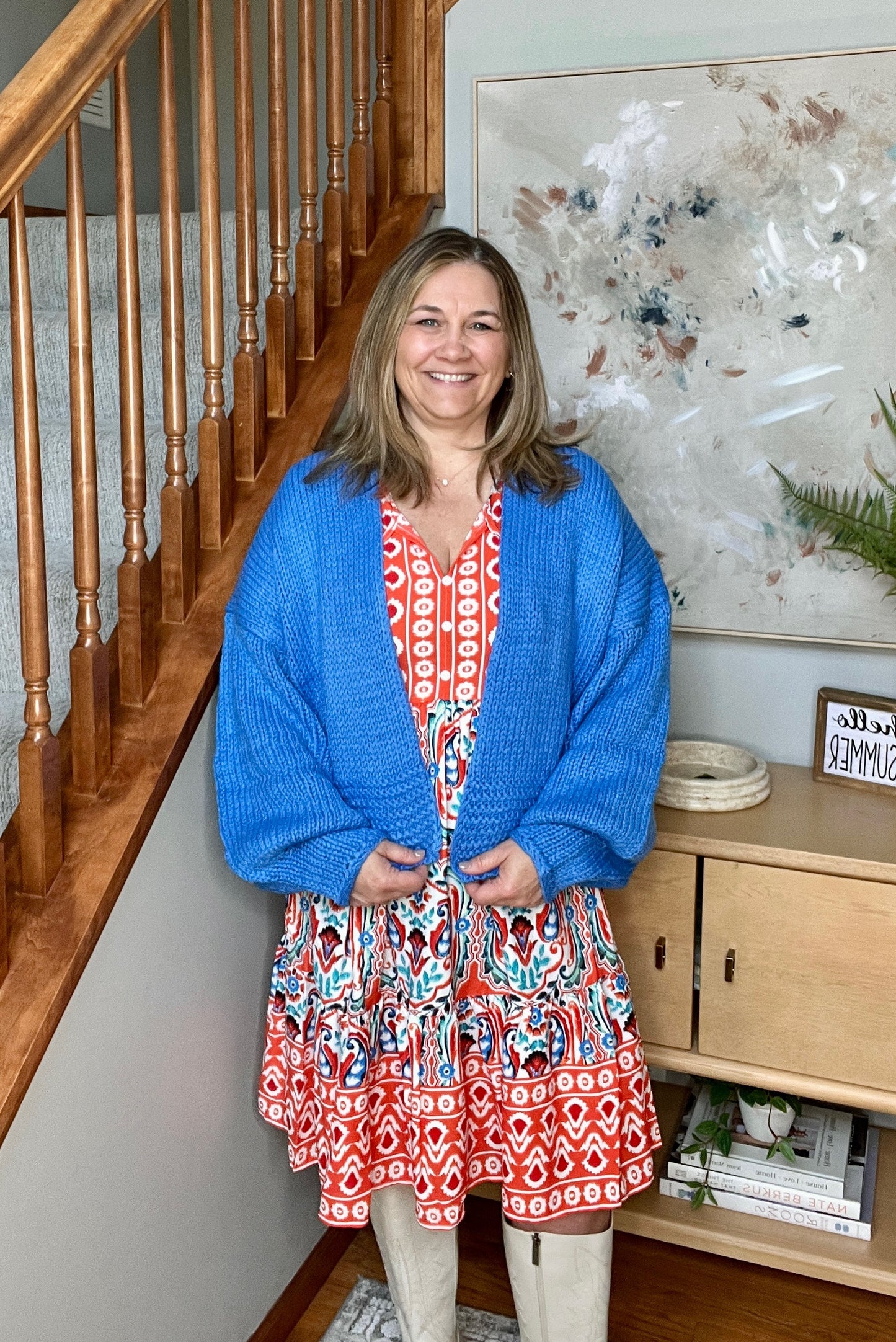 Journey On Mixed Print Dress