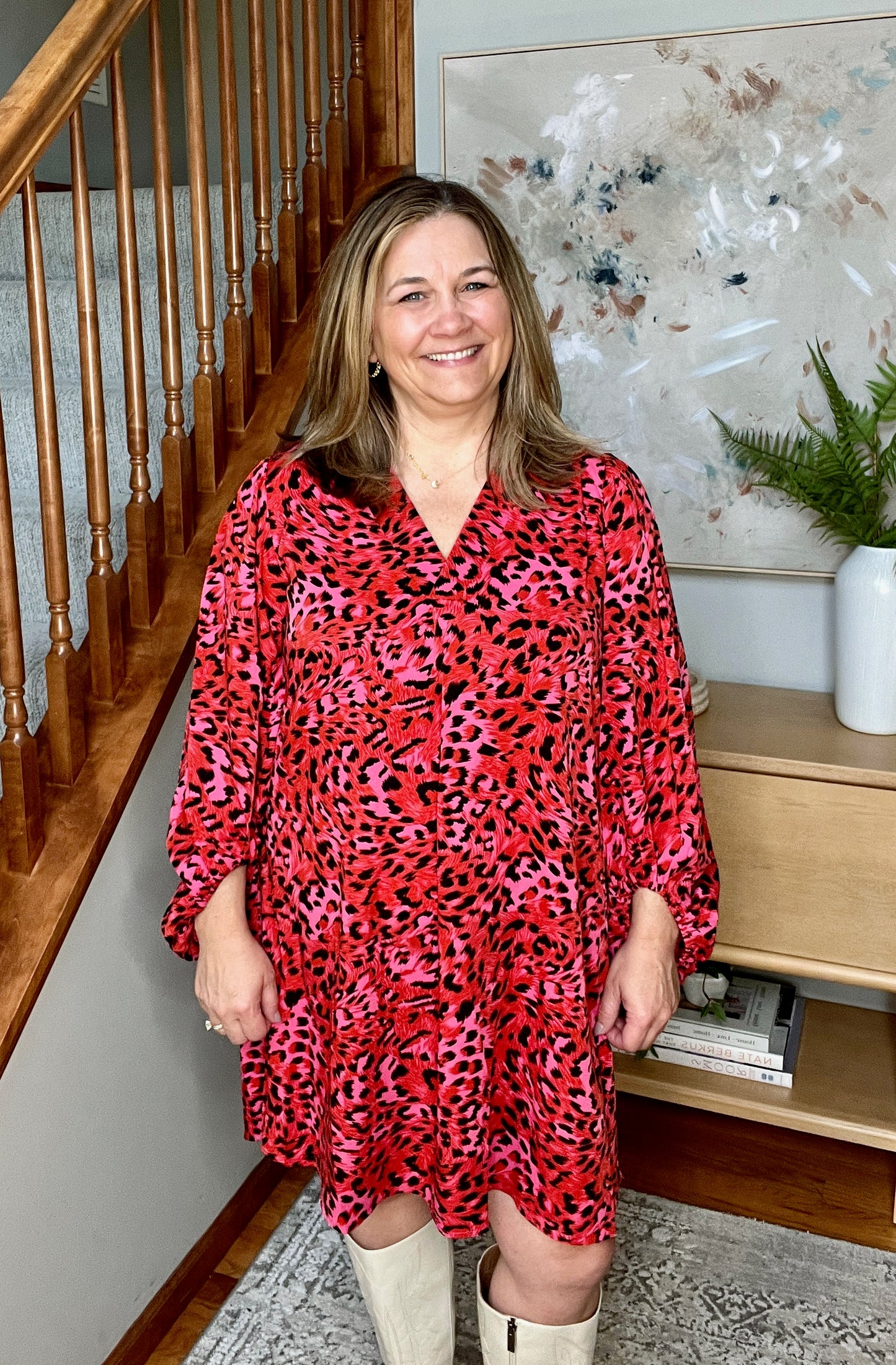 Wild About Life Animal Print Dress