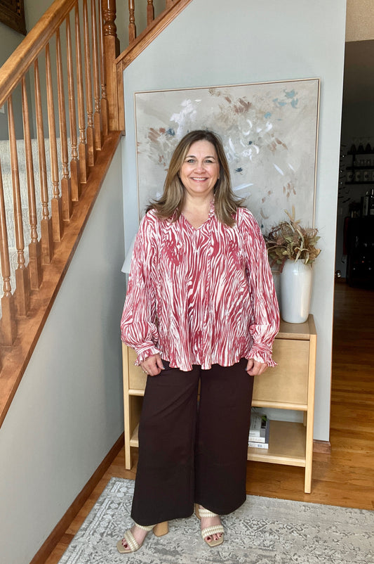 Wild Journey Animal Print Blouse