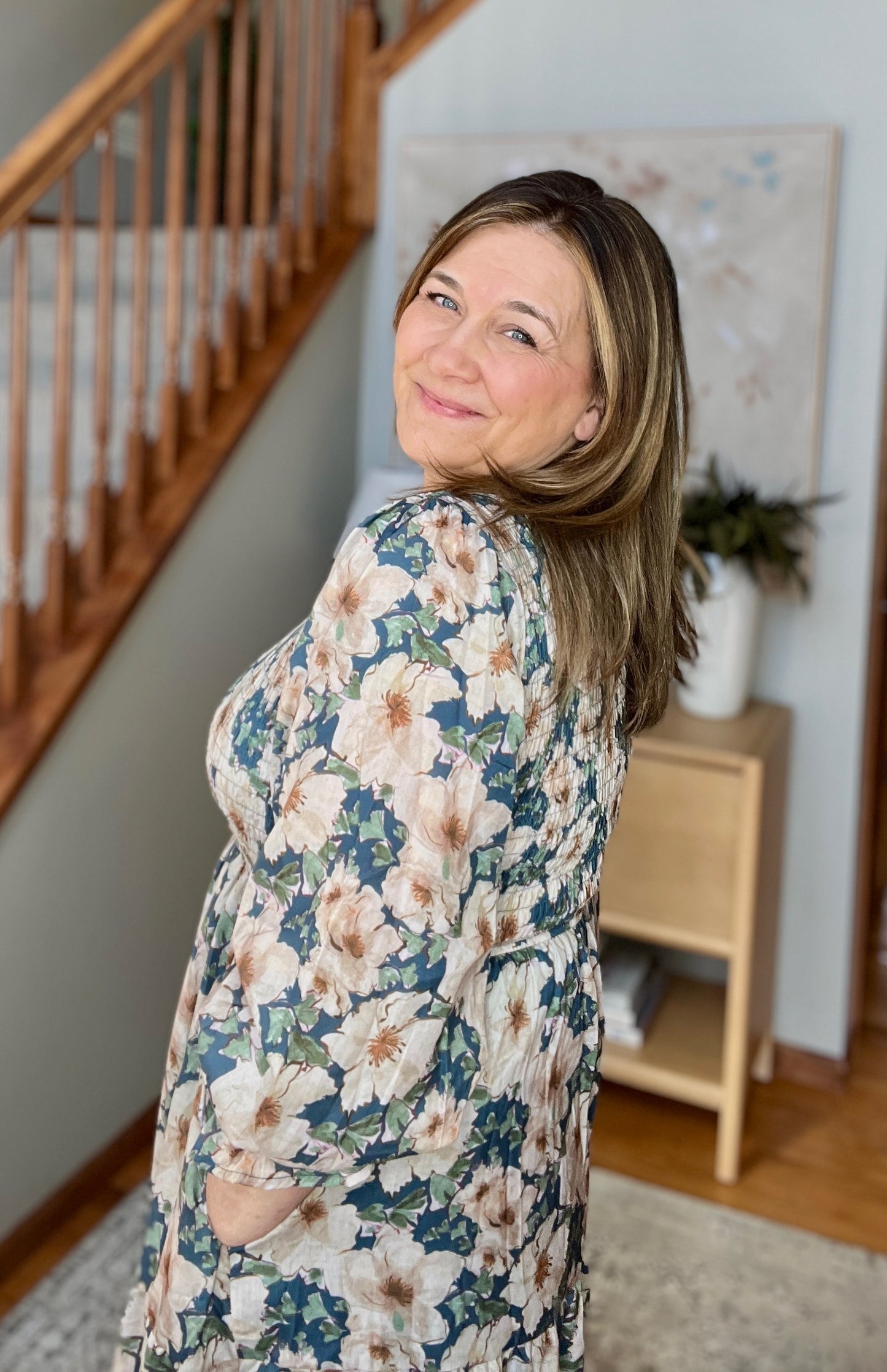 Ruffles and Romance V-Neck Dress