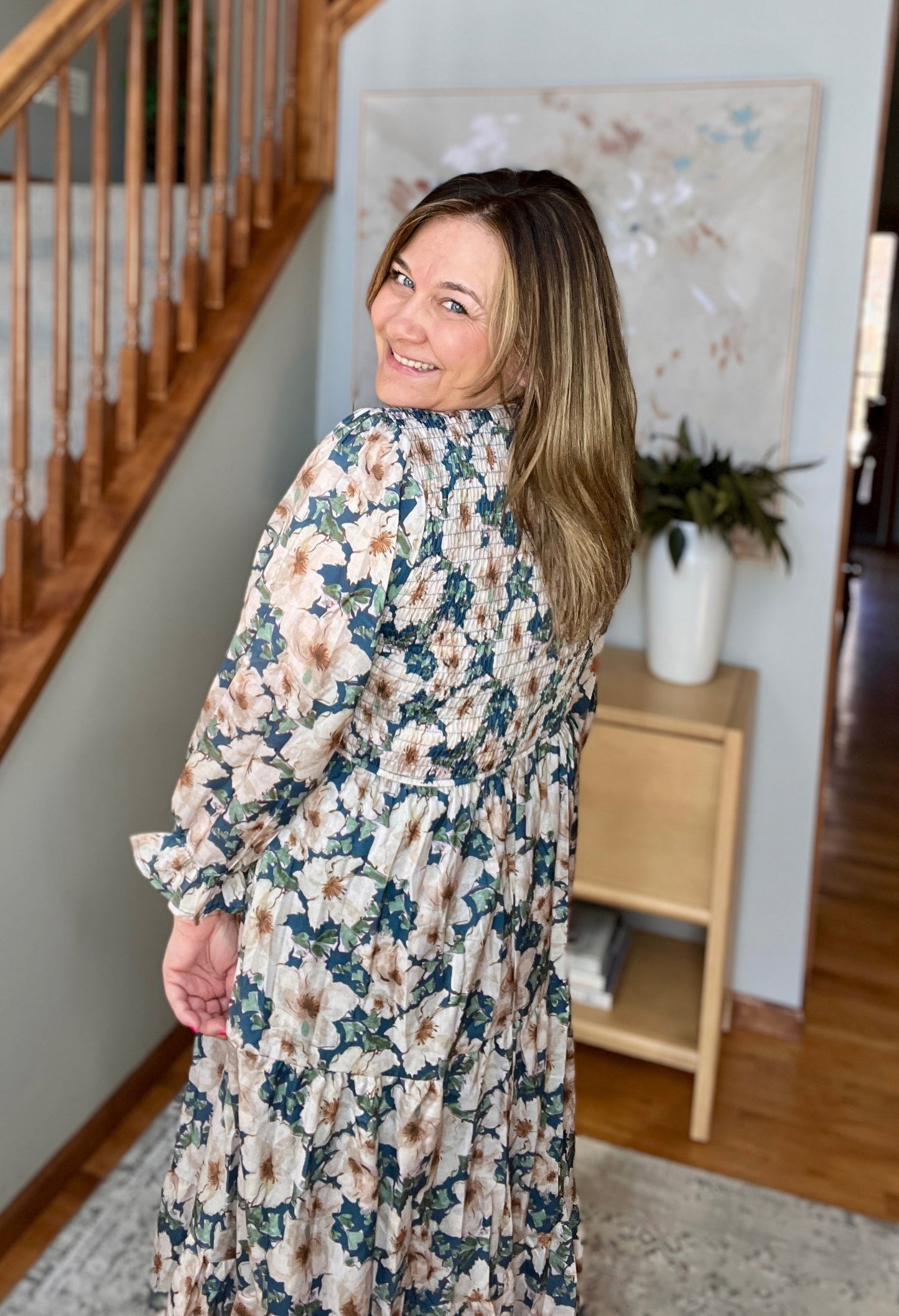 Ruffles and Romance V-Neck Dress