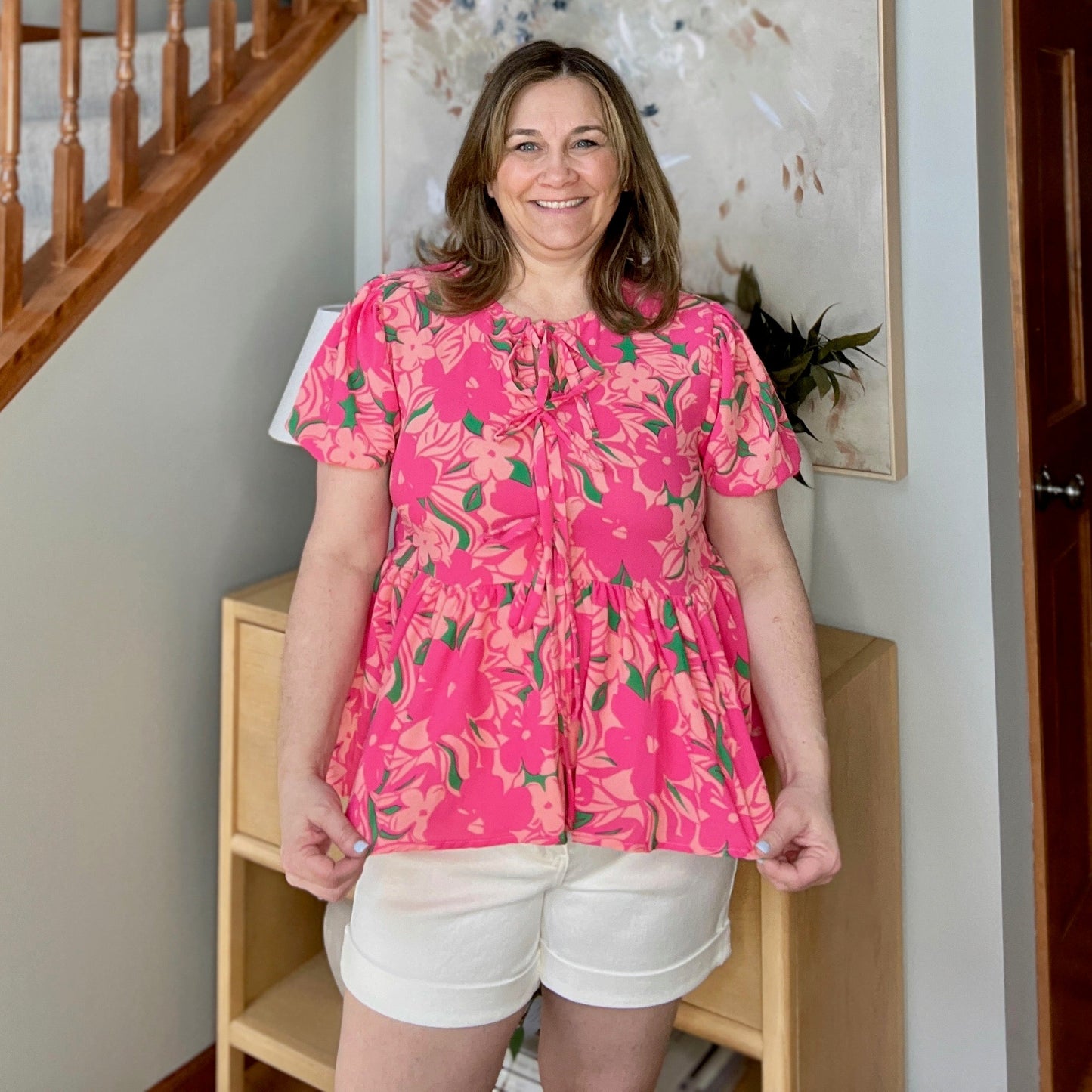 Floral Fling Puff Sleeve Blouse