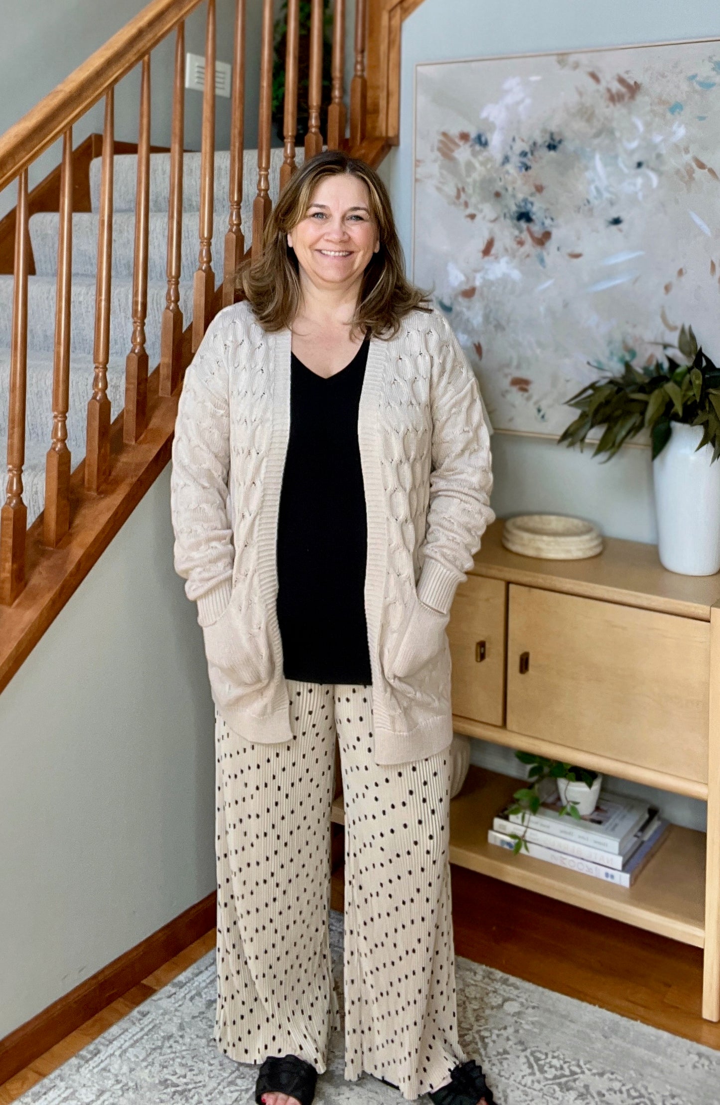 Laugh Airily Cable Knit Cardigan