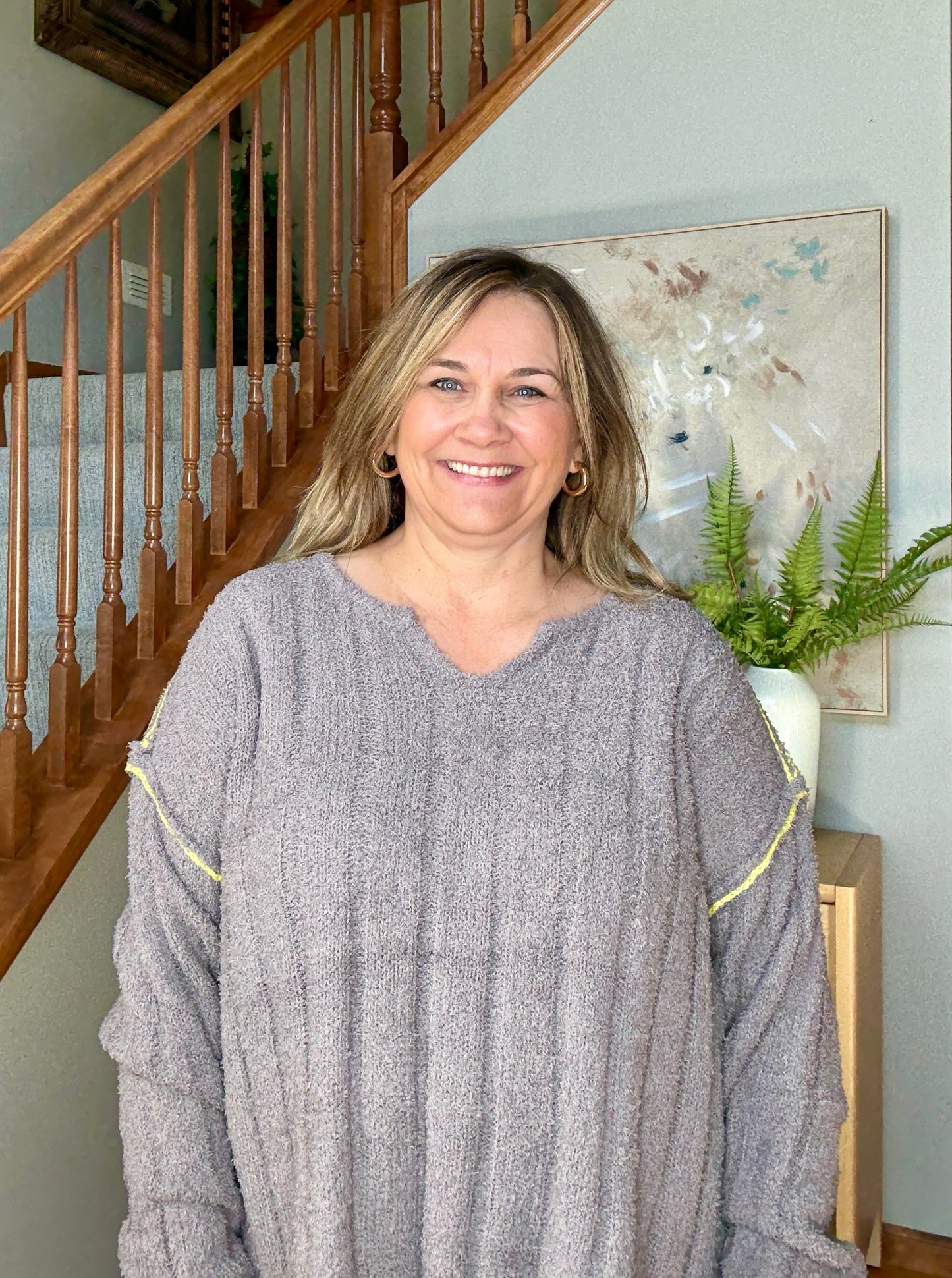 Snuggle Me Thick Ribbed Long Sleeve Sweater