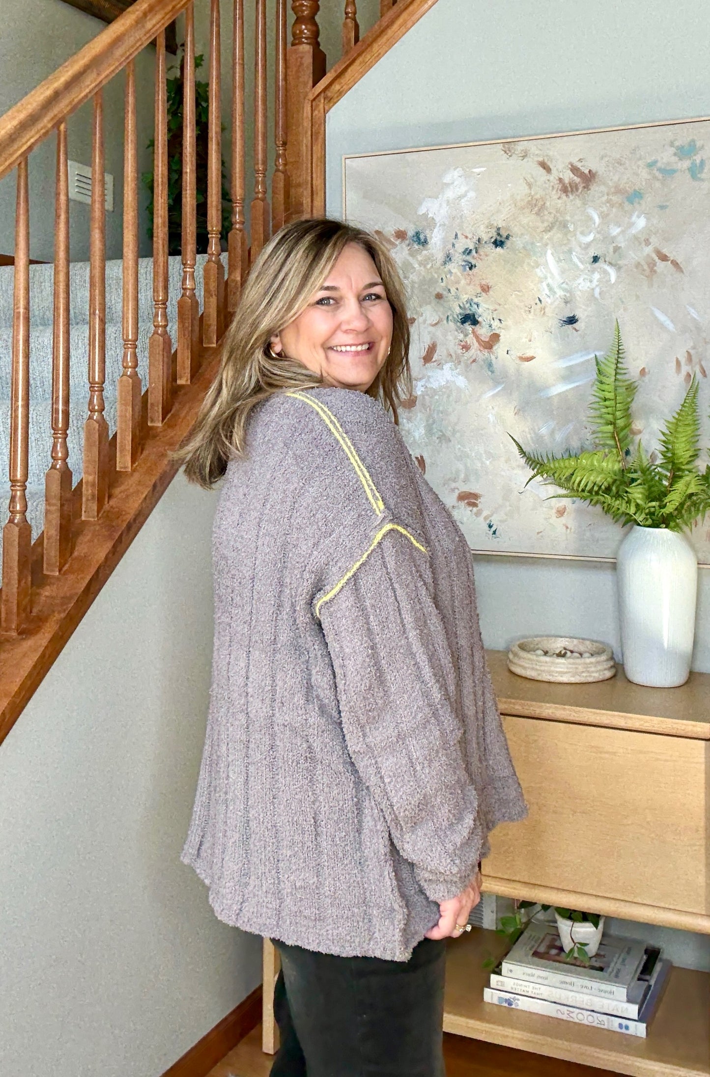 Snuggle Me Thick Ribbed Long Sleeve Sweater
