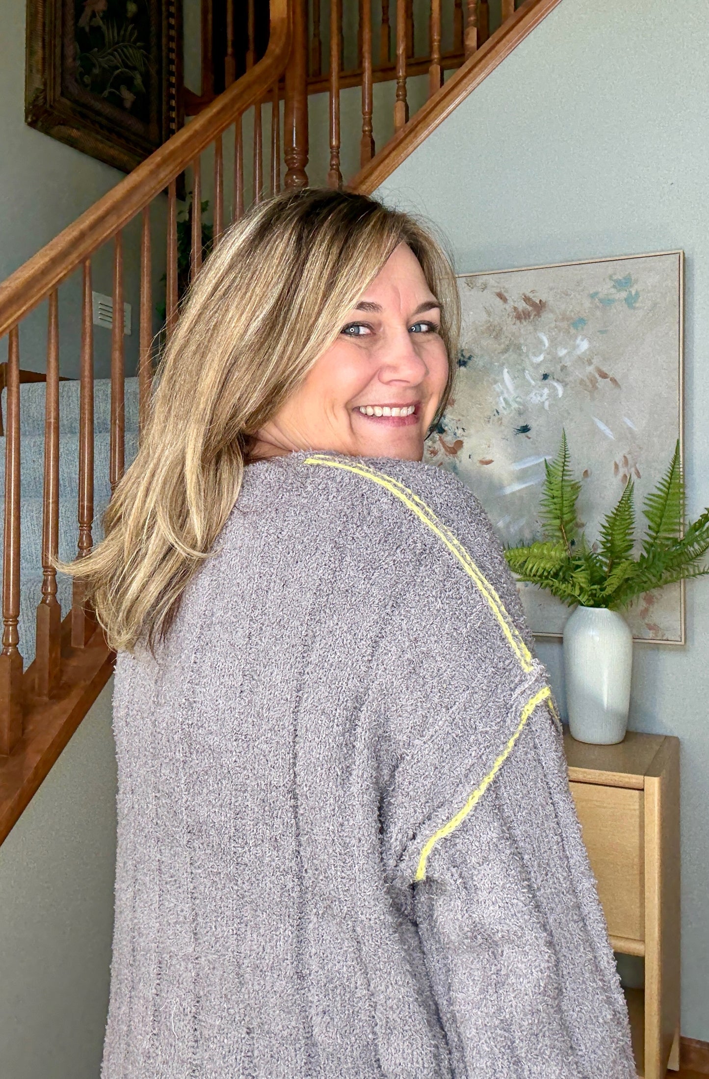 Snuggle Me Thick Ribbed Long Sleeve Sweater