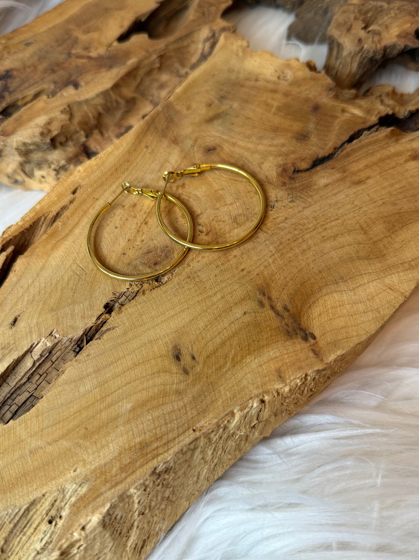 Twilight Gold Hoops