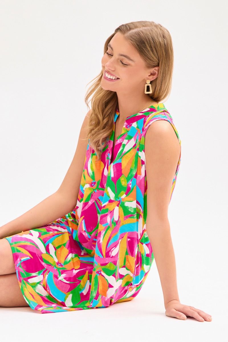 Lizzy Tank Dress in Multi