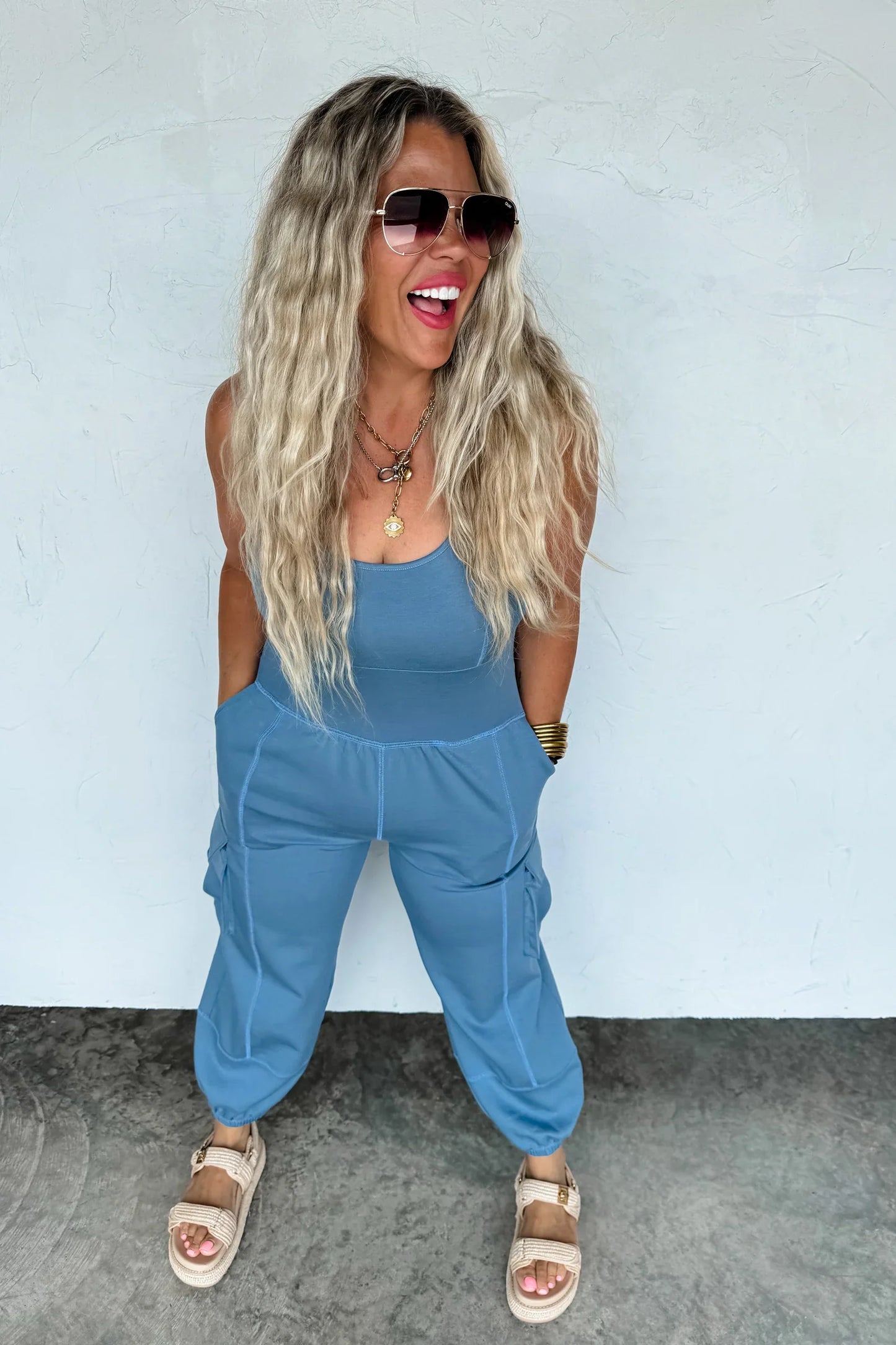 All Set Tank Romper
