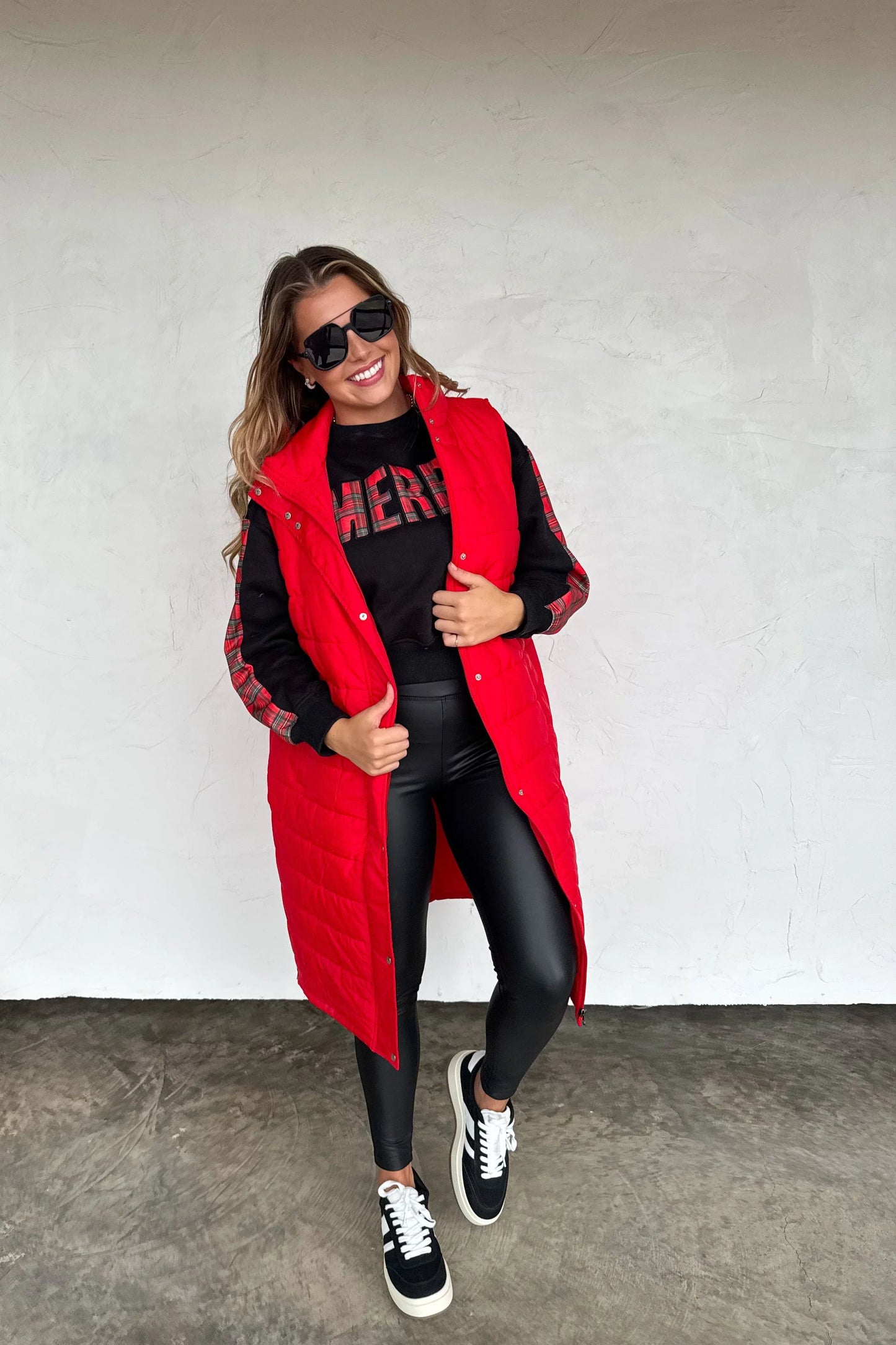 Merry Plaid Pant Set