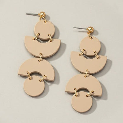 Boho Chic Geo Statement Earrings in Four Colors