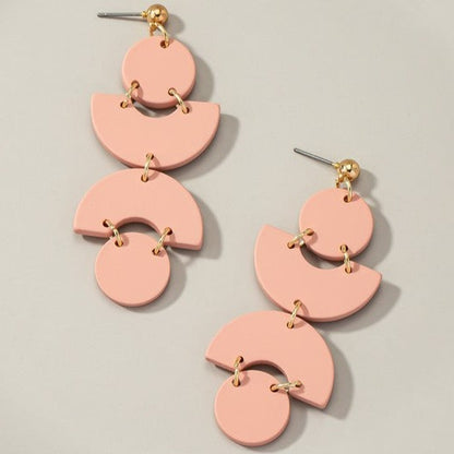 Boho Chic Geo Statement Earrings in Four Colors