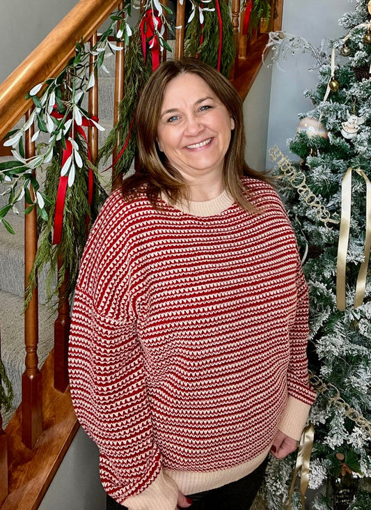 Peppermint Twist Sweater