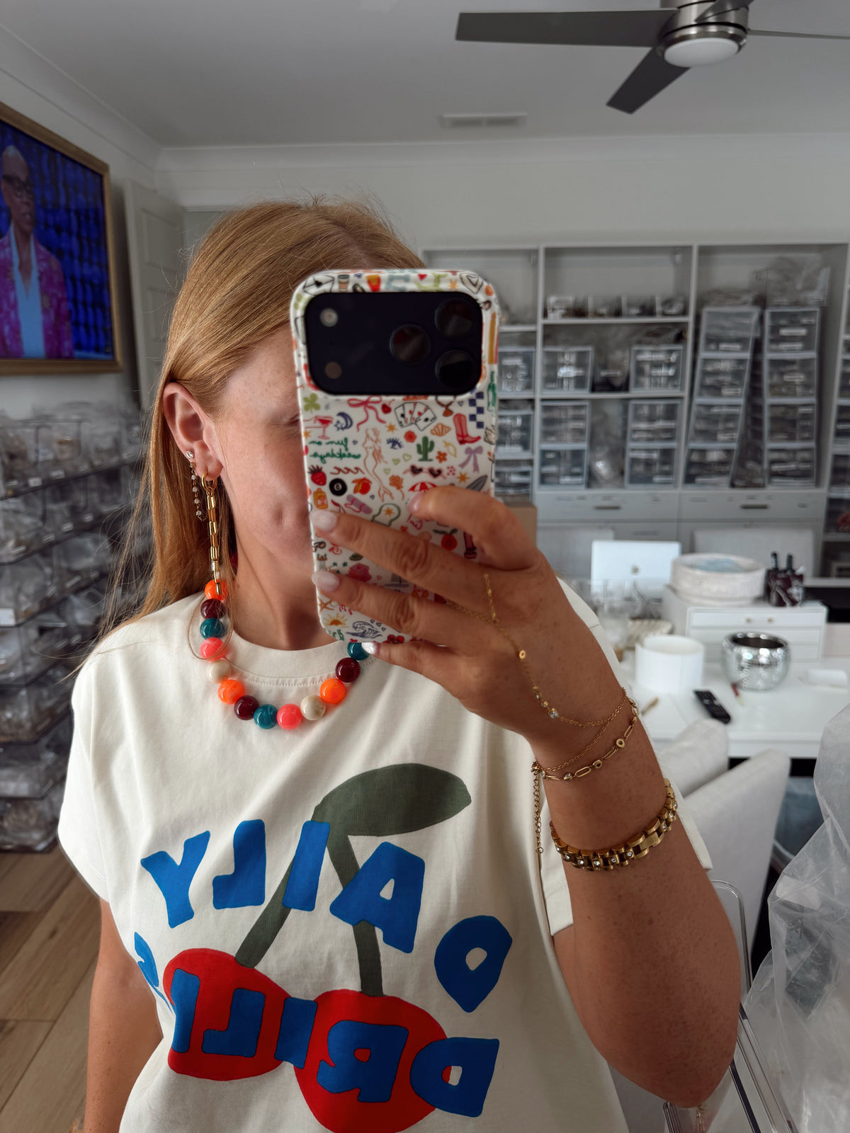 Cameron Large Beaded Fall MultiColored Necklace