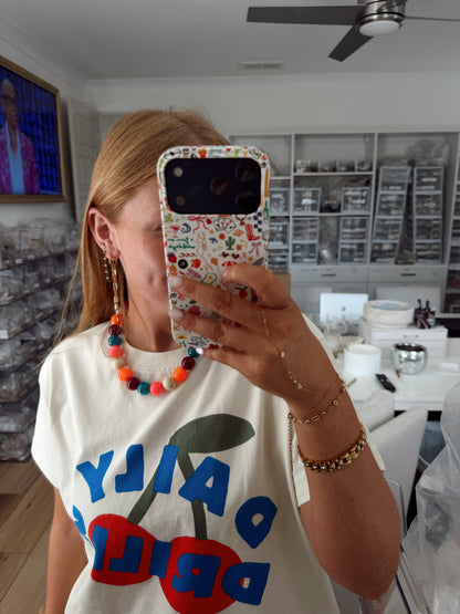 Cameron Large Beaded Fall MultiColored Necklace
