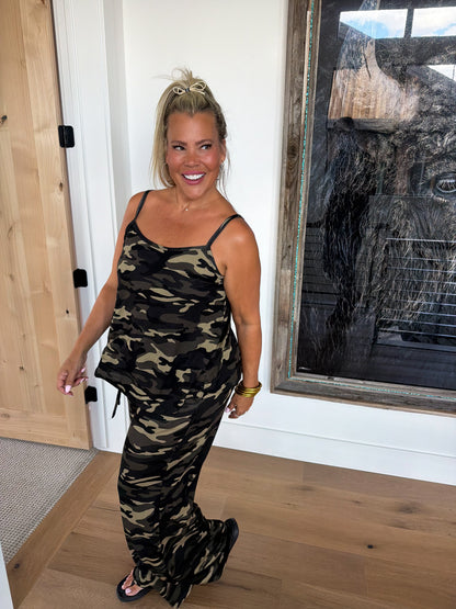 Camo Delilah Pant Sets-Preorder