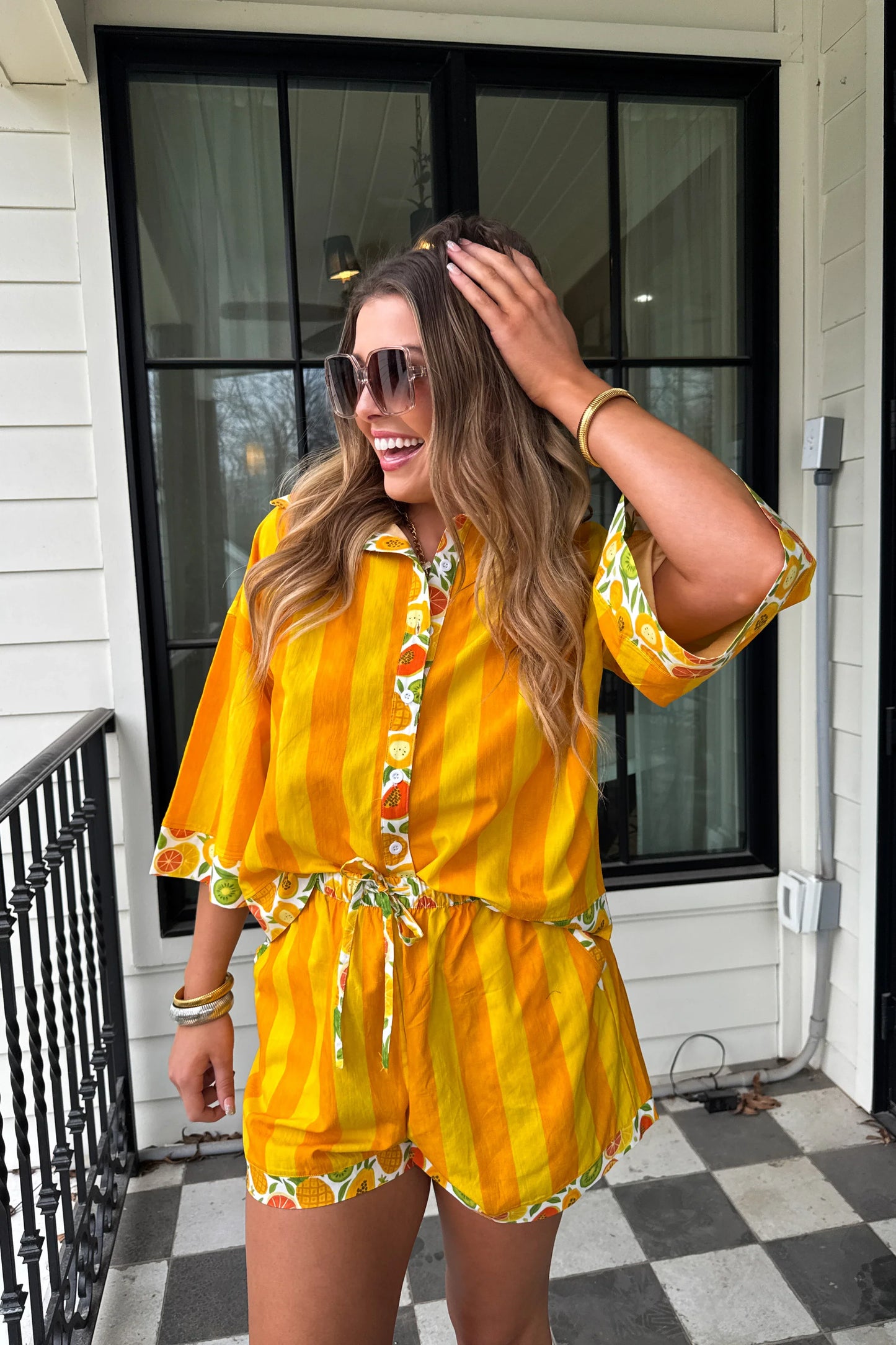 PREORDER: Fruit Salad Button Down Top