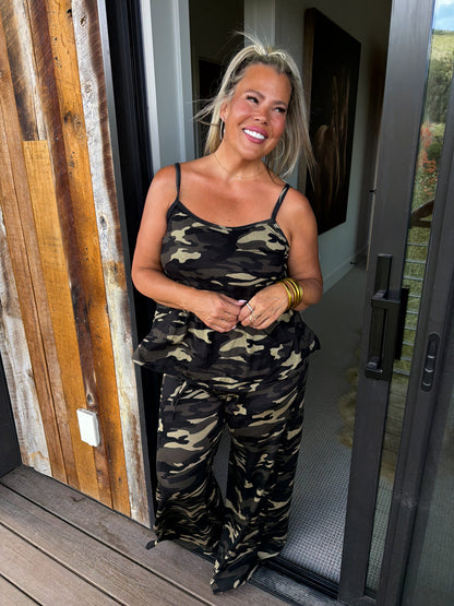 Camo Delilah Pant Sets-Preorder
