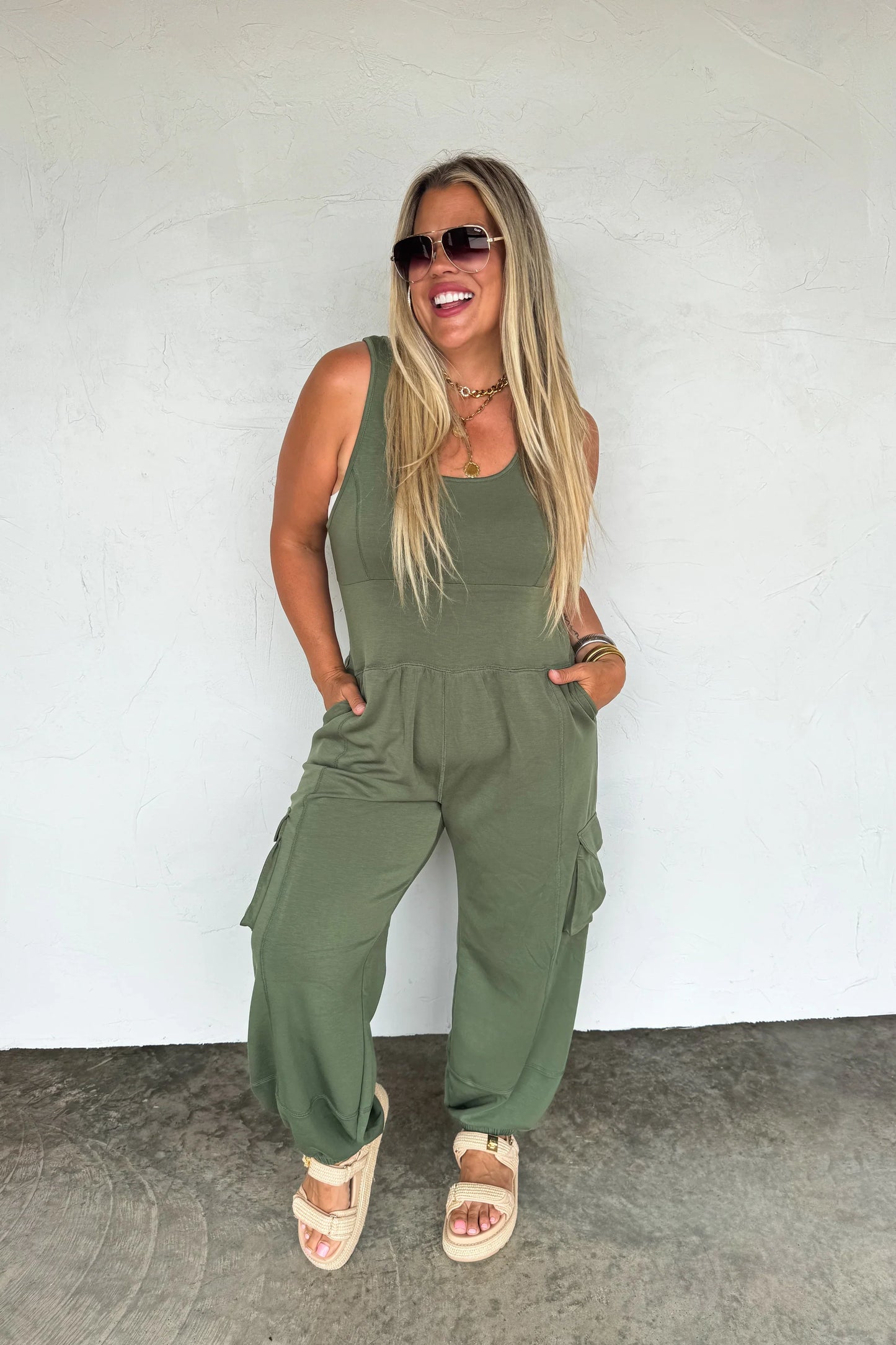 All Set Tank Romper