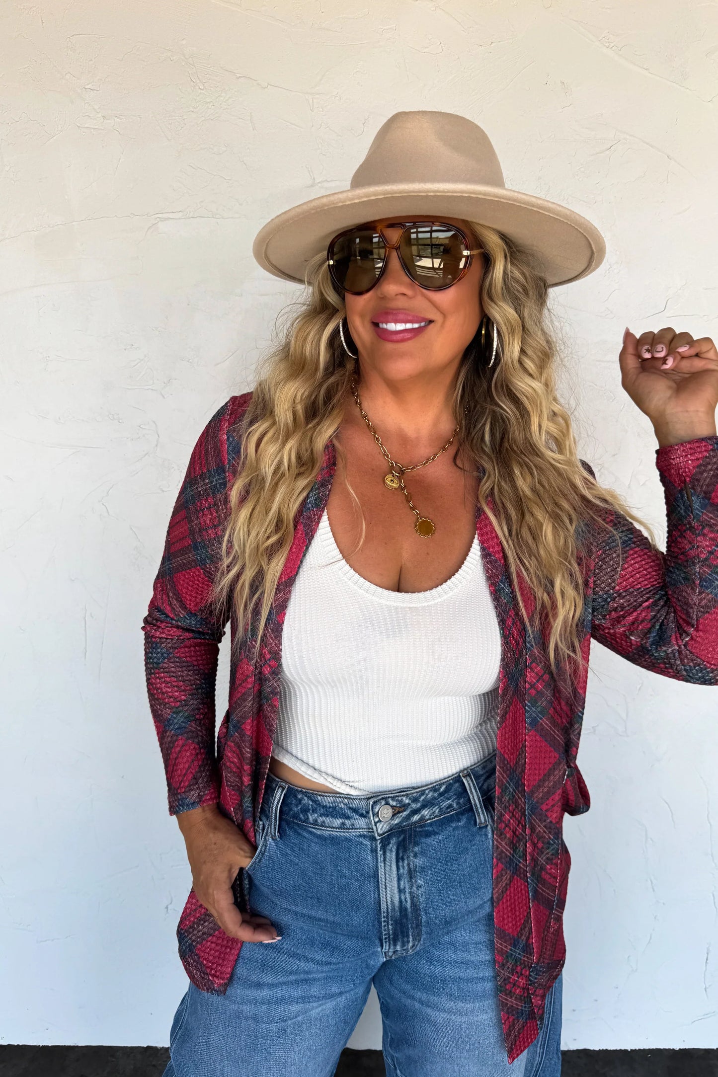 Plaid Lola Cardigan
