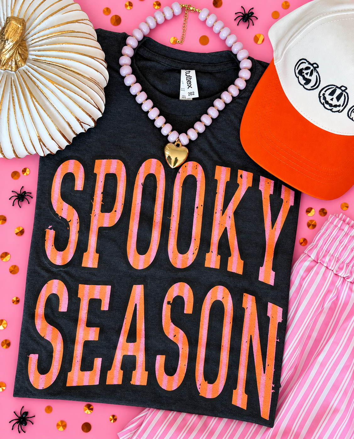 Spooky Season Graphic Black Tee