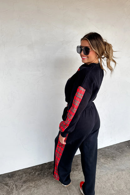 Merry Plaid Pant Set