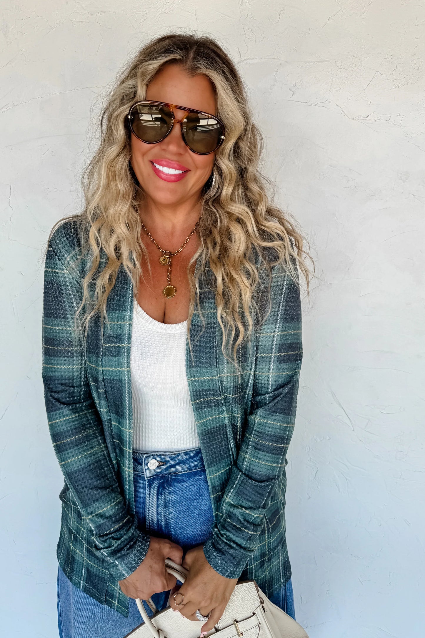 Plaid Lola Cardigan