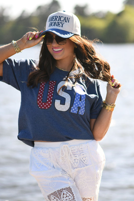 USA Polka Dots Short Sleeve Tee