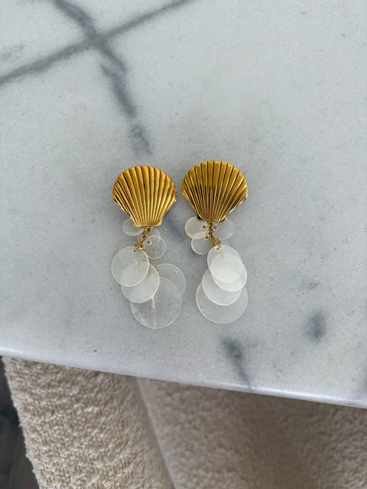 The Pearl Seashell Earrings