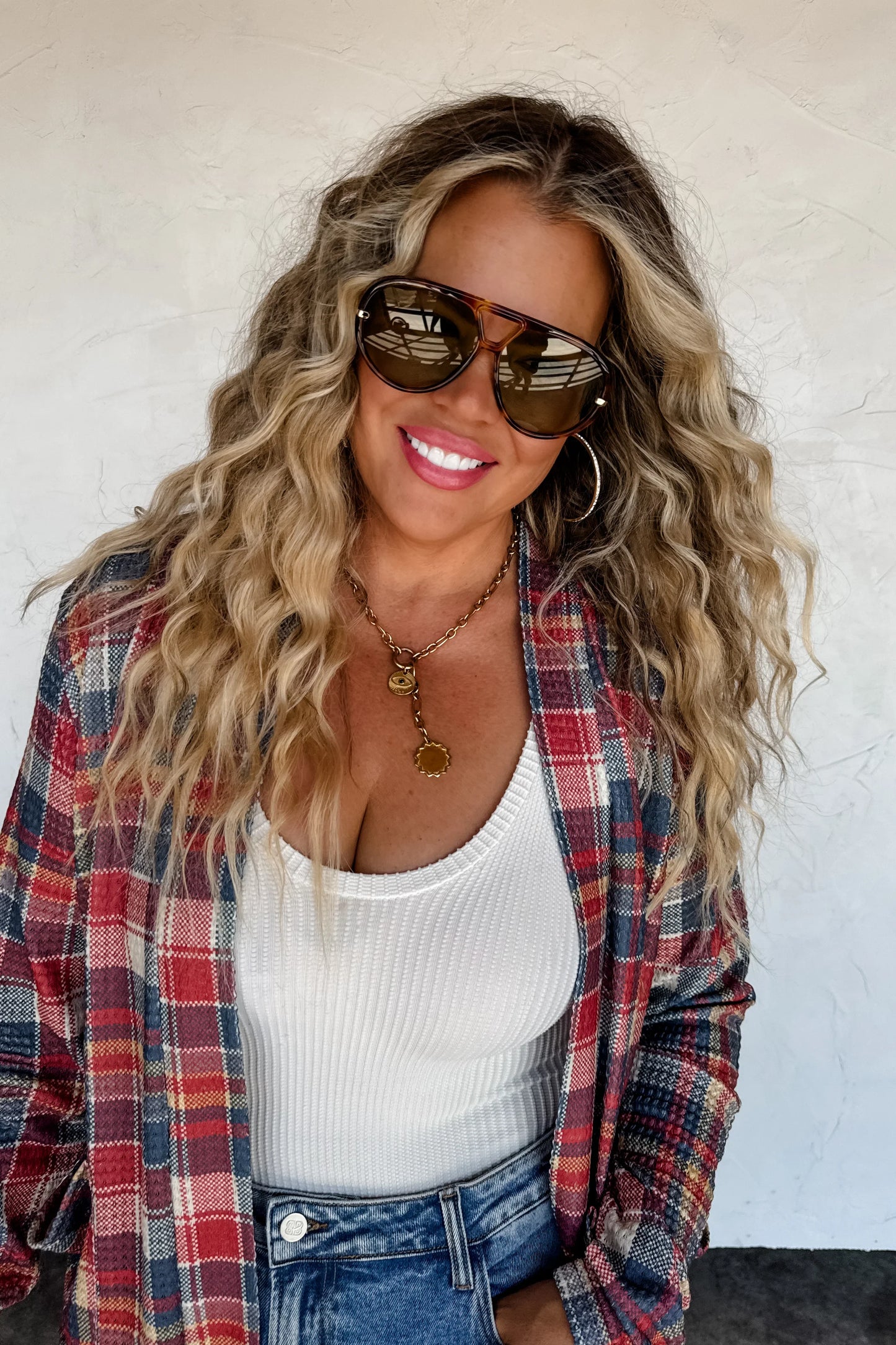 Plaid Lola Cardigan
