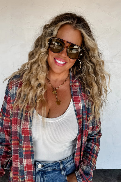 Plaid Lola Cardigan