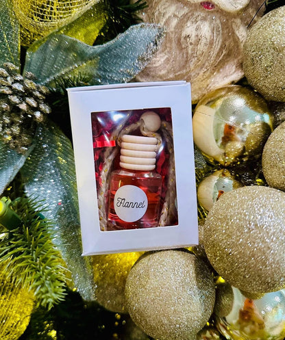 Flannel scent car diffuser in a box