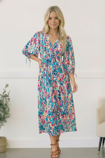 Pop of Paradise Turquoise Maxi Dress