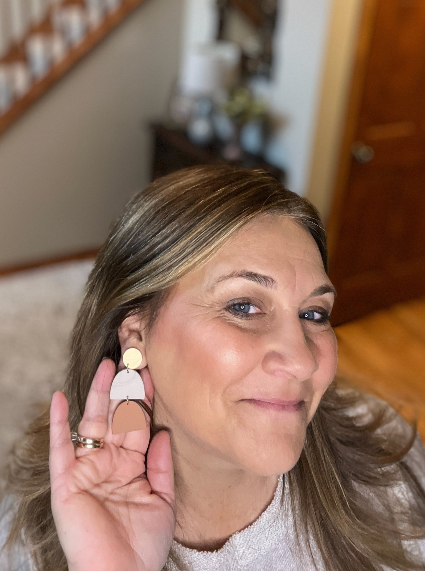 Going Higher Earrings in Brown