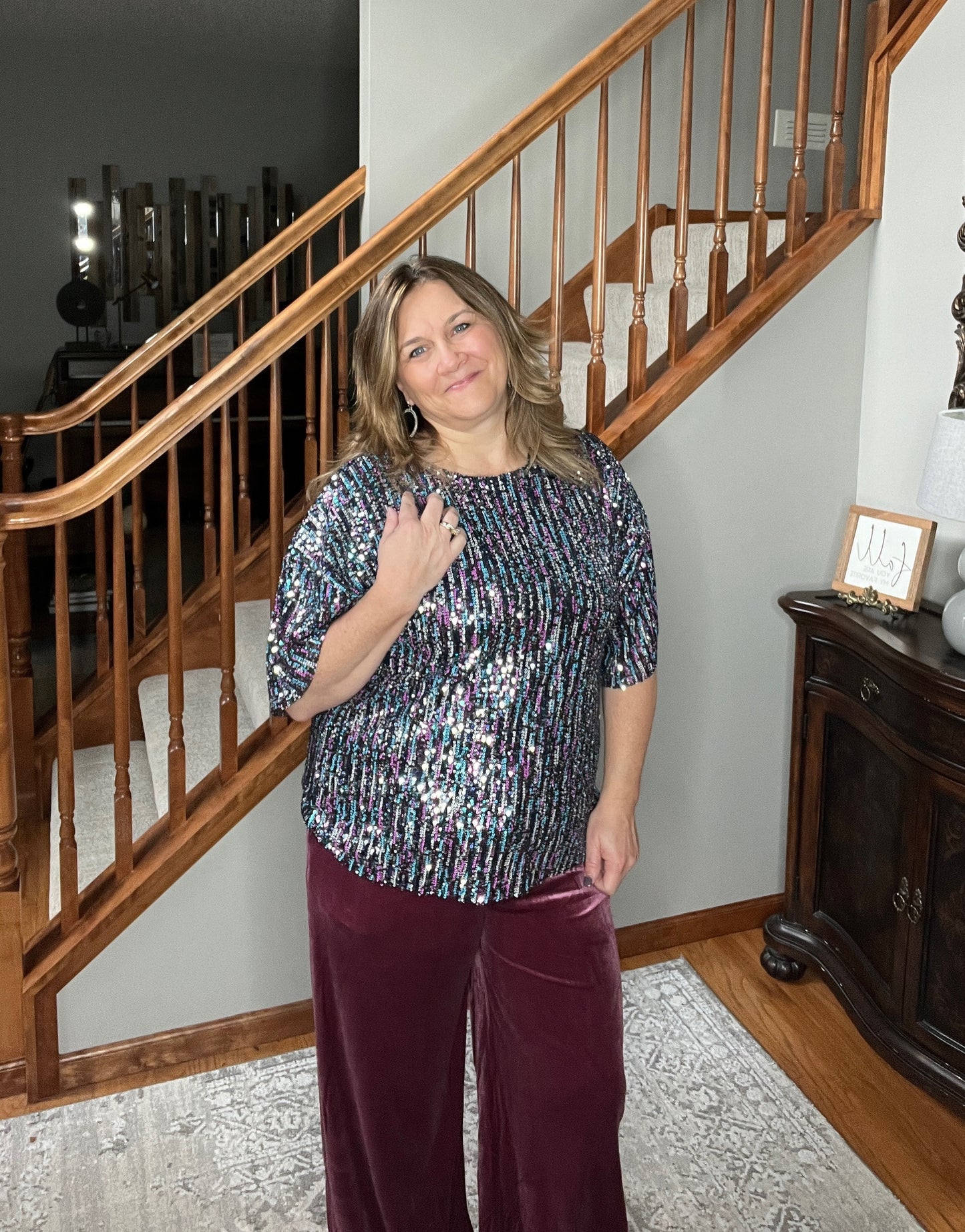 Evening of Stars Sequin Top