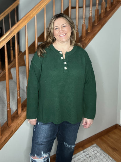 Good Afternoon Henley Sweater